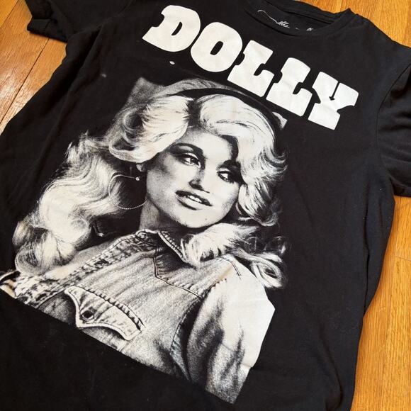 Unbranded Tops - DOLLY PARTON Women’s Official T Shirt Black Country Music Star Queen Small